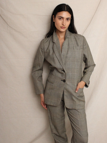 Loewe 70s Houndstooth Check Suit