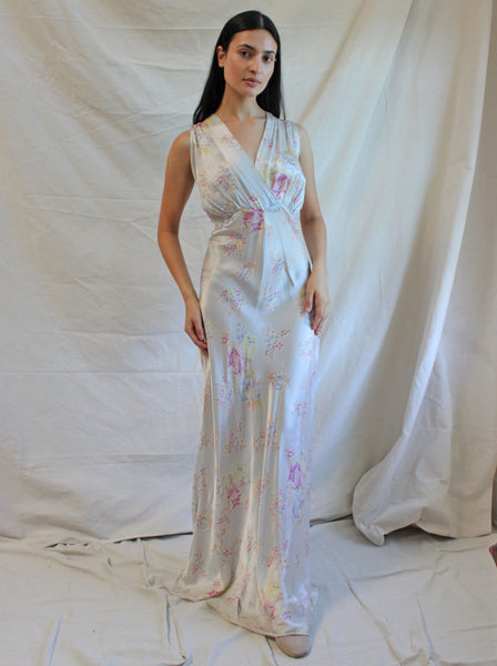 40s Floral Slip Dress