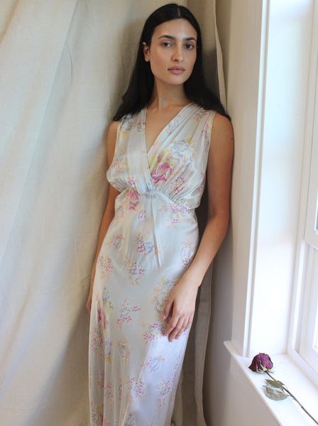 40s Floral Slip Dress