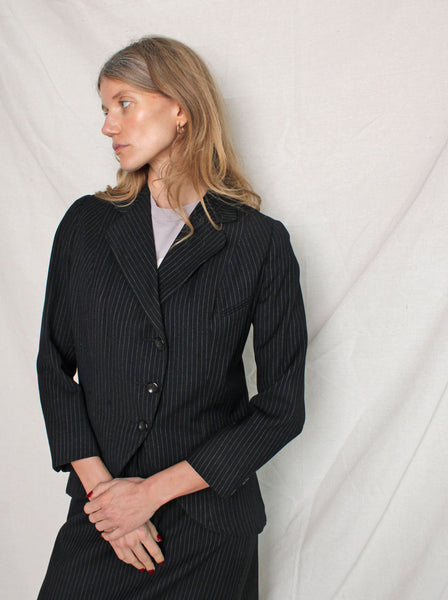 Late 20s Pinstripe Skirt Suit