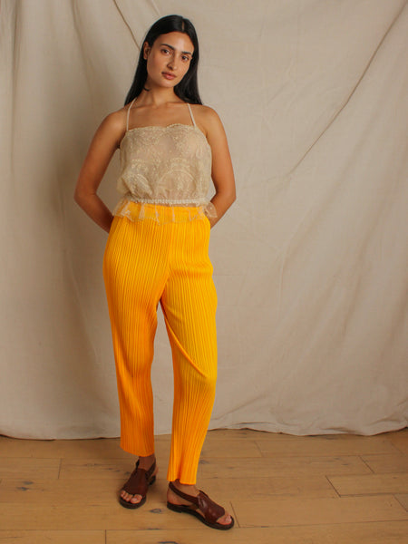 Pleats Please Saffron Pants