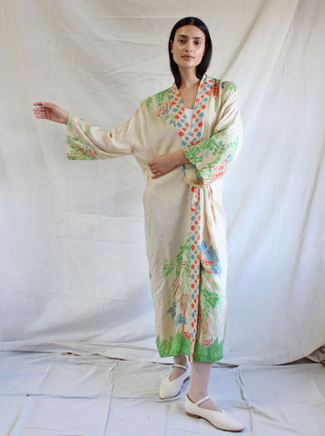 20s Pongee Silk Robe