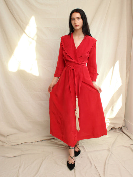 40s Sawtooth Dressing Gown