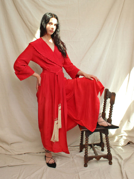40s Sawtooth Dressing Gown