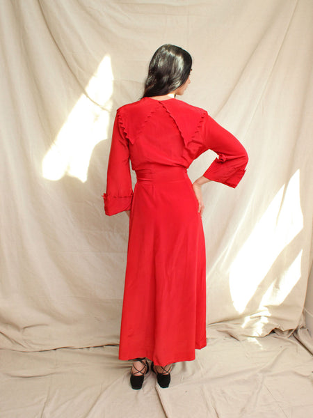 40s Sawtooth Dressing Gown