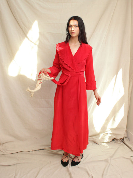 40s Sawtooth Dressing Gown