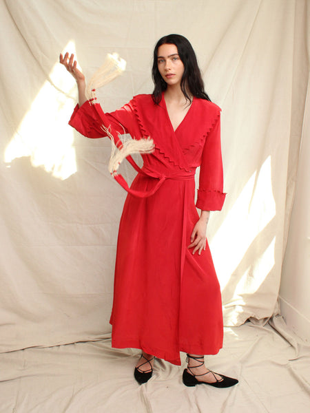 40s Sawtooth Dressing Gown