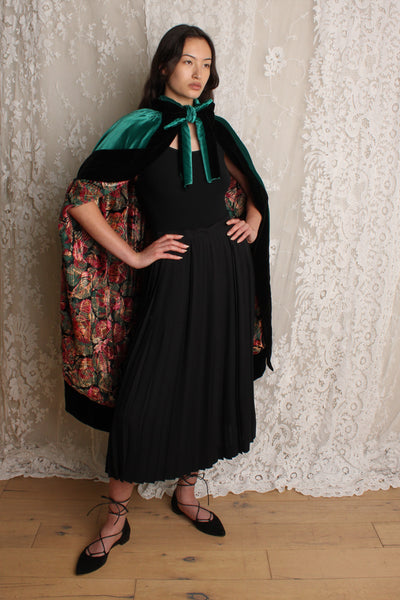 20s Silk Velvet Devoré Cloak