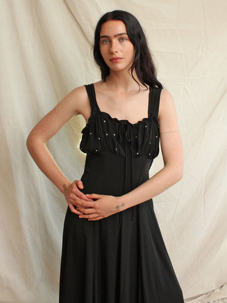 40s Rhinestone Studded Dress
