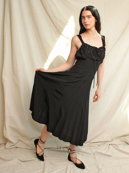 40s Rhinestone Studded Dress