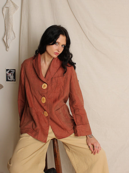 Romeo Gigli Terra Cotta Jacket