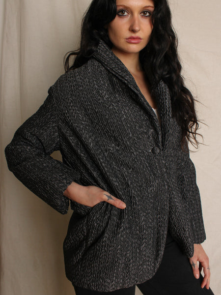 Romeo Gigli Herringbone Puffer