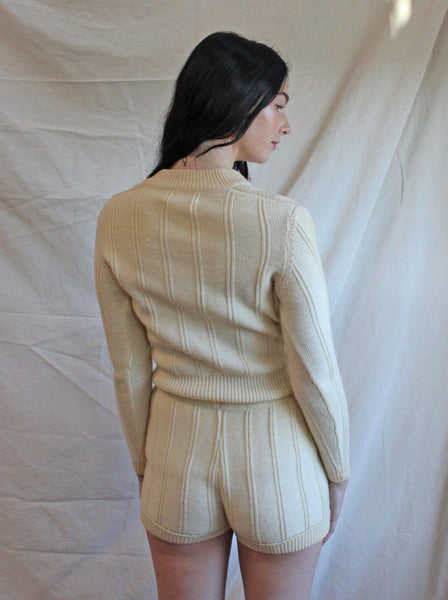 RESERVED Roncelli Cream Knit Ensemble