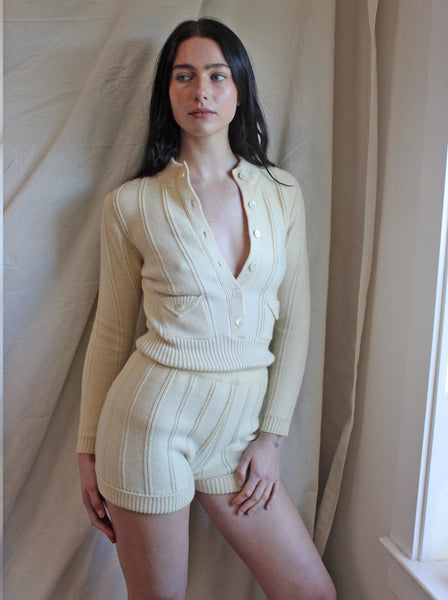 RESERVED Roncelli Cream Knit Ensemble