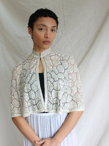 30s Sequin Capelet