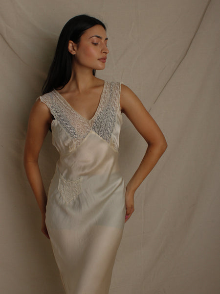 40s Silk Slip Dress