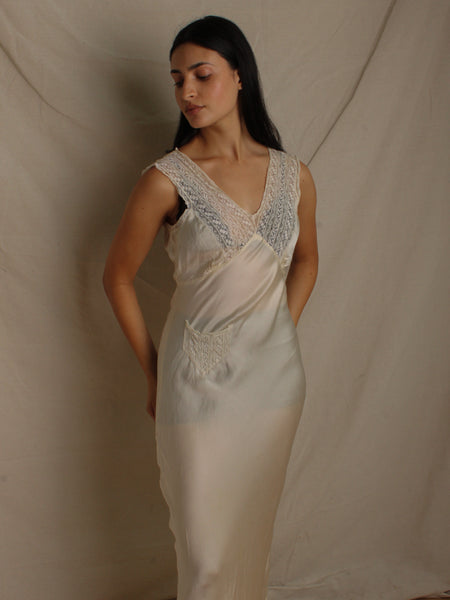 40s Silk Slip Dress