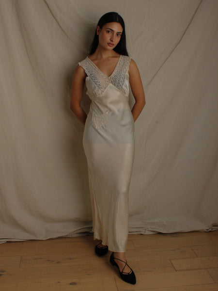40s Silk Slip Dress