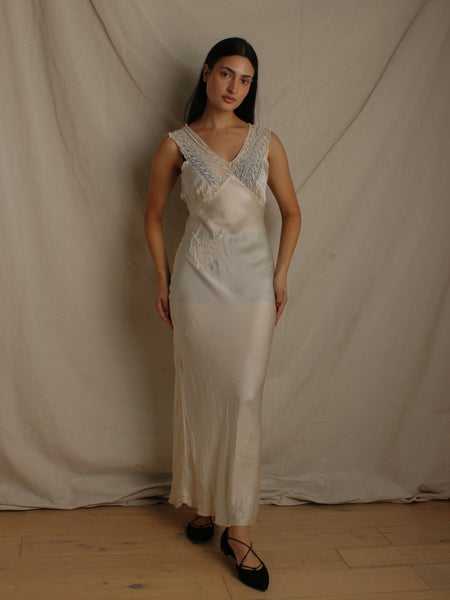 40s Silk Slip Dress