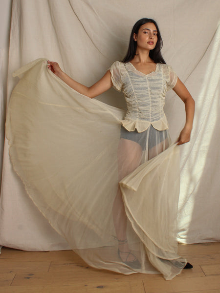 40s Tulle Gown