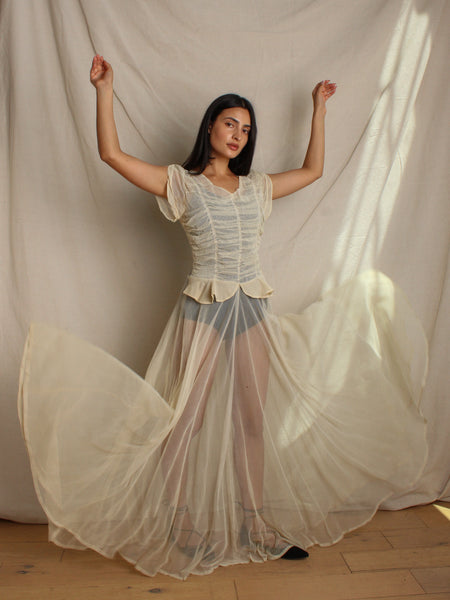40s Tulle Gown