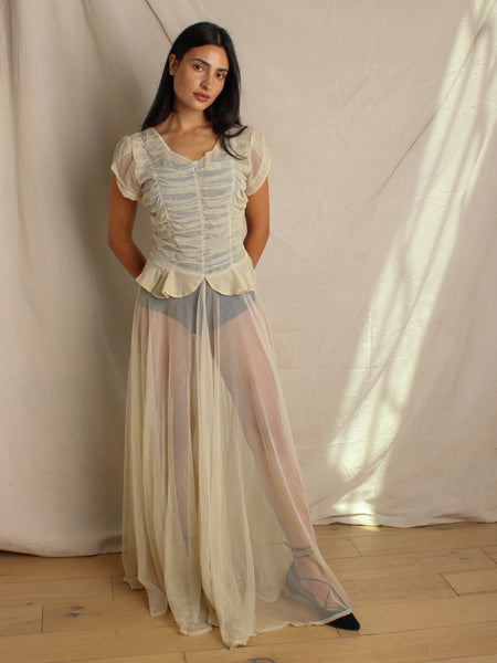 40s Tulle Gown