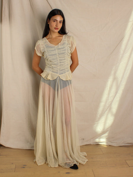 40s Tulle Gown