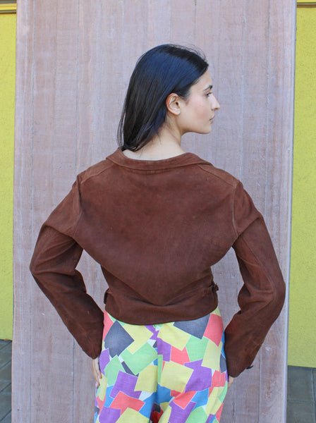 30s Suede Cossack Jacket
