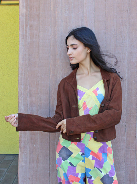 30s Suede Cossack Jacket