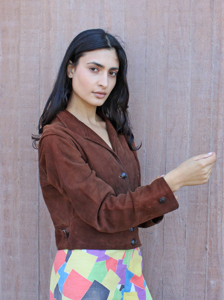 30s Suede Cossack Jacket