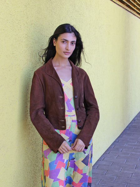 30s Suede Cossack Jacket