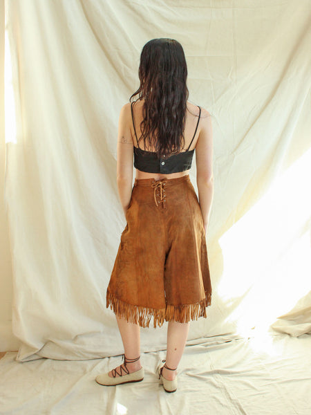 40s Studded Suede Culottes