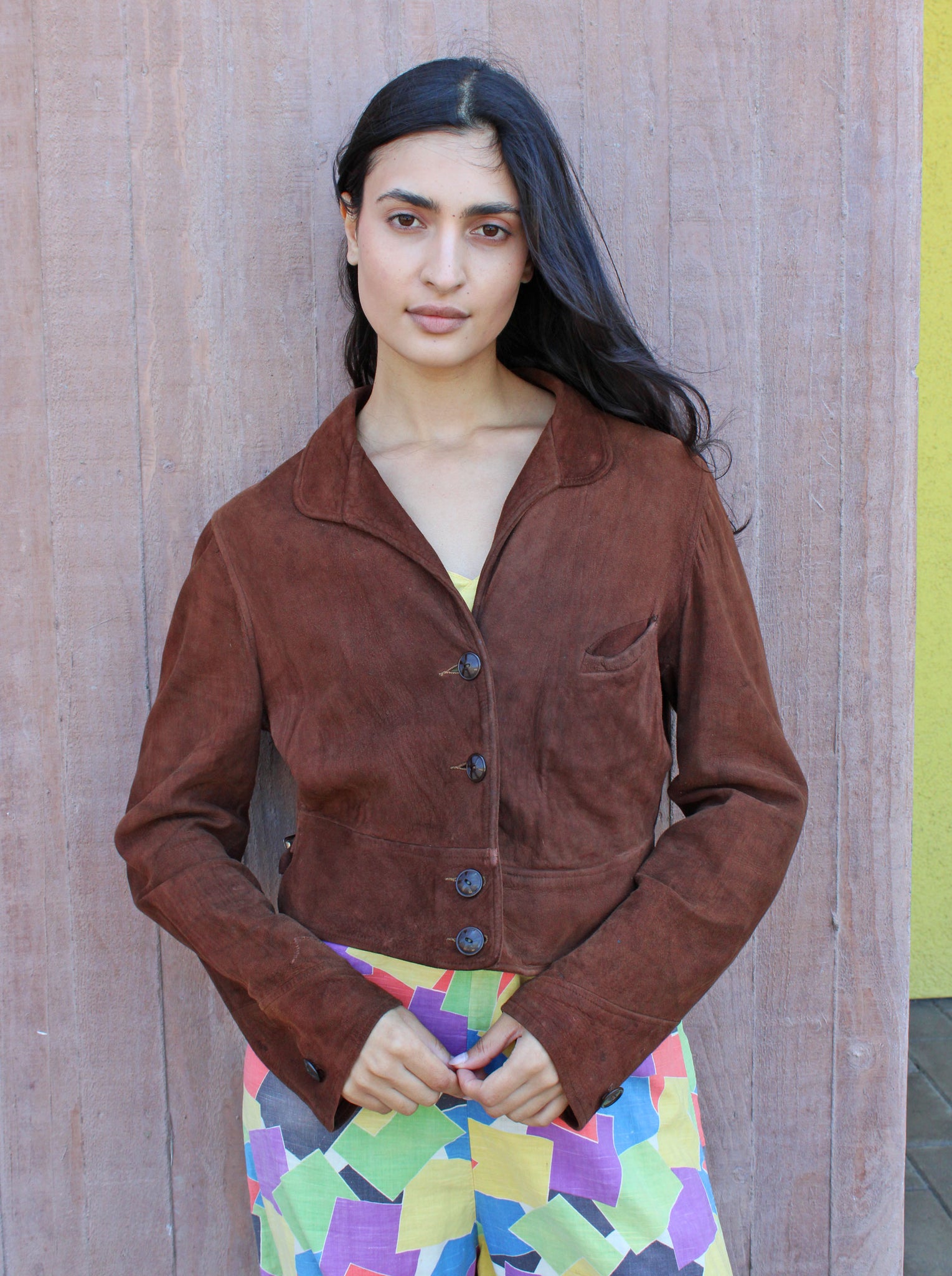 30s Suede Cossack Jacket