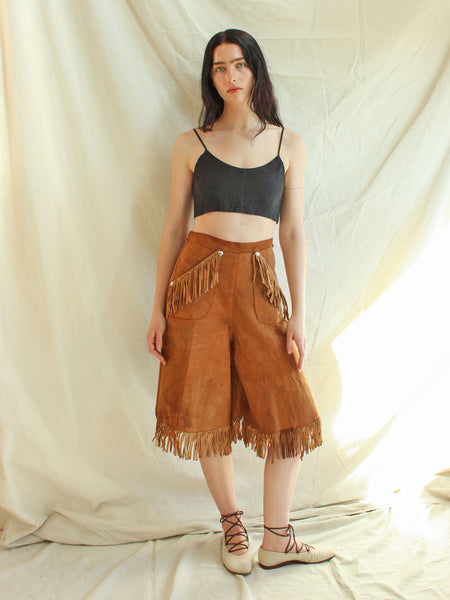 40s Studded Suede Culottes