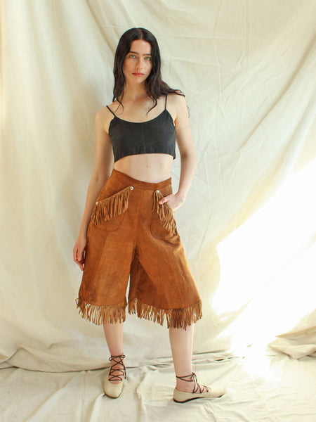 40s Studded Suede Culottes