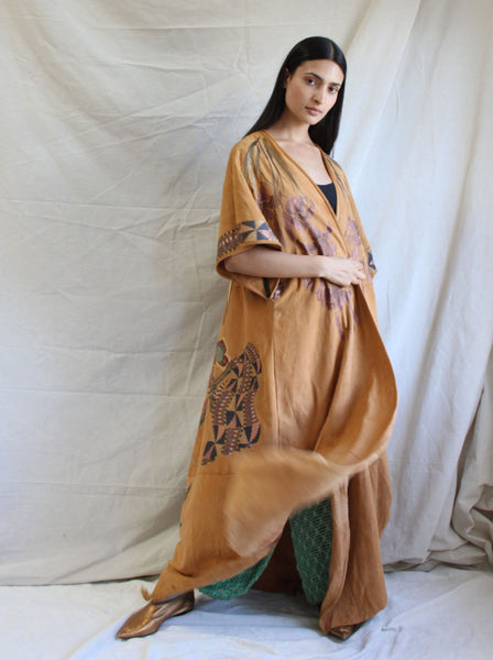 Painted Suede Duster