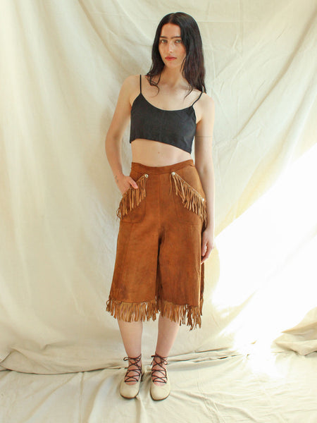 40s Studded Suede Culottes