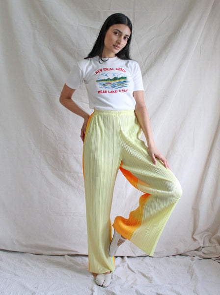 Tricolor Pleats Please Pants