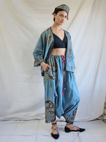 20s Turkish Silk Embroidered Ensemble
