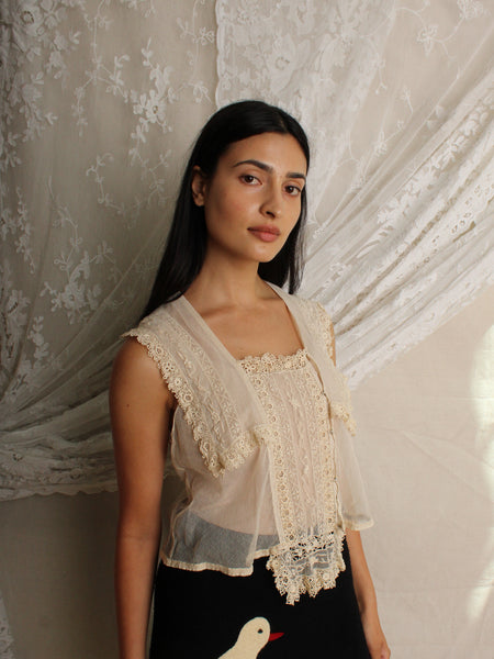 Antique Tulle Top