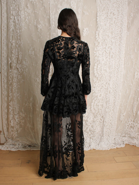 Victorian Velvet & Lace Jacket