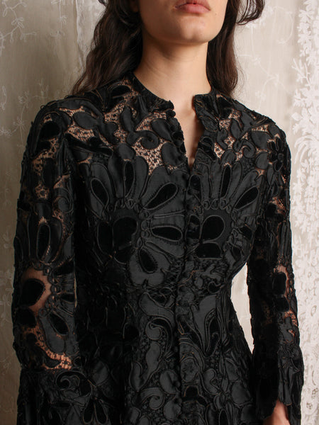 Victorian Velvet & Lace Jacket