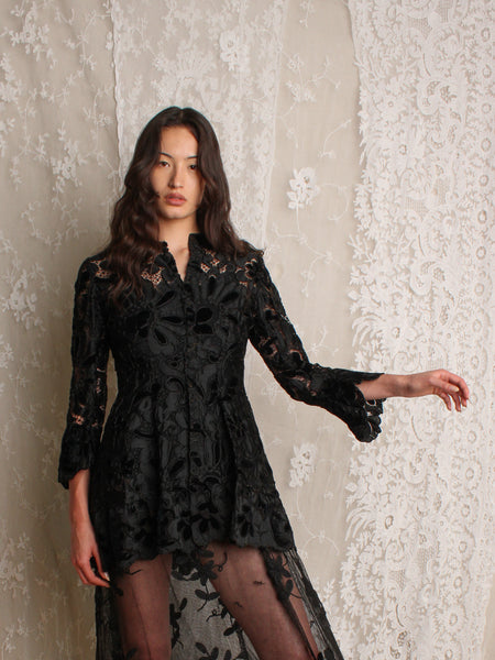 Victorian Velvet & Lace Jacket