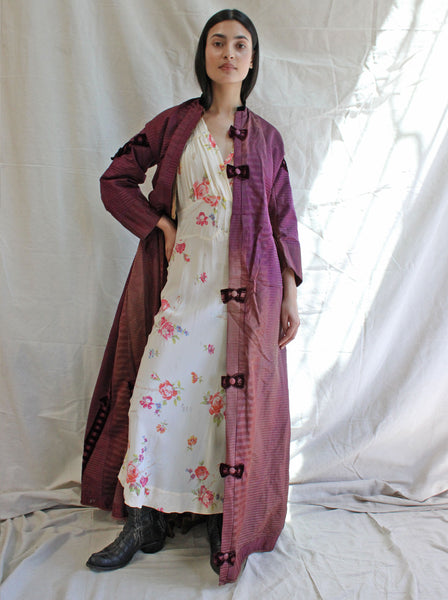 Victorian Silk Walking Coat