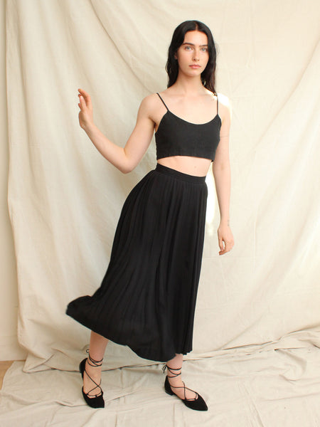 70s YSL Pleated Skirt