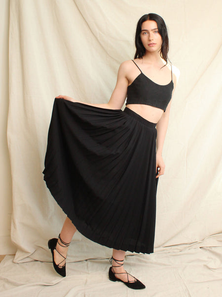 70s YSL Pleated Skirt