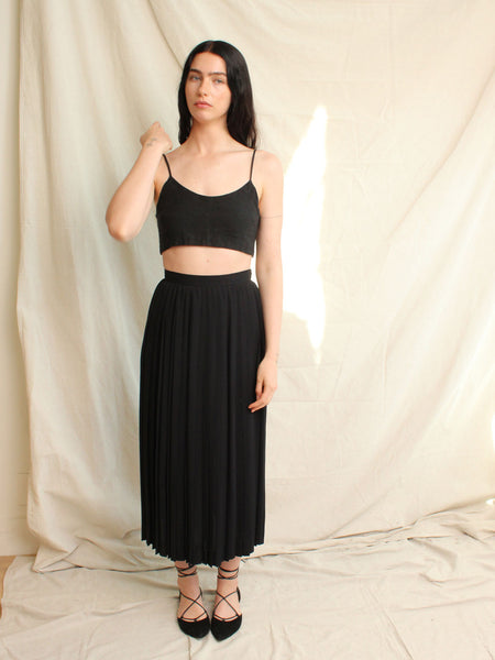 70s YSL Pleated Skirt