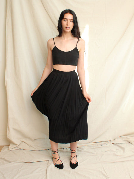 70s YSL Pleated Skirt