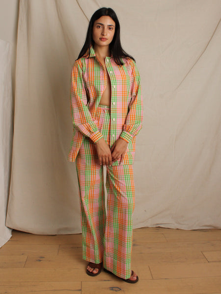 Ysl Seersucker Plaid Suit