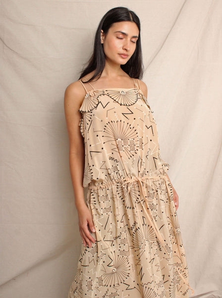 Zandra Rhodes Drop Waist Dress